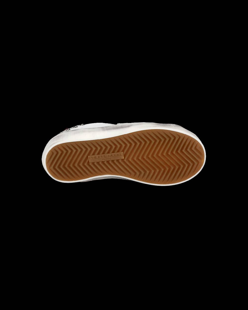 Philippe Model Sneakers Paris da Bambini Bianche e Grigie in Pelle Nuovo