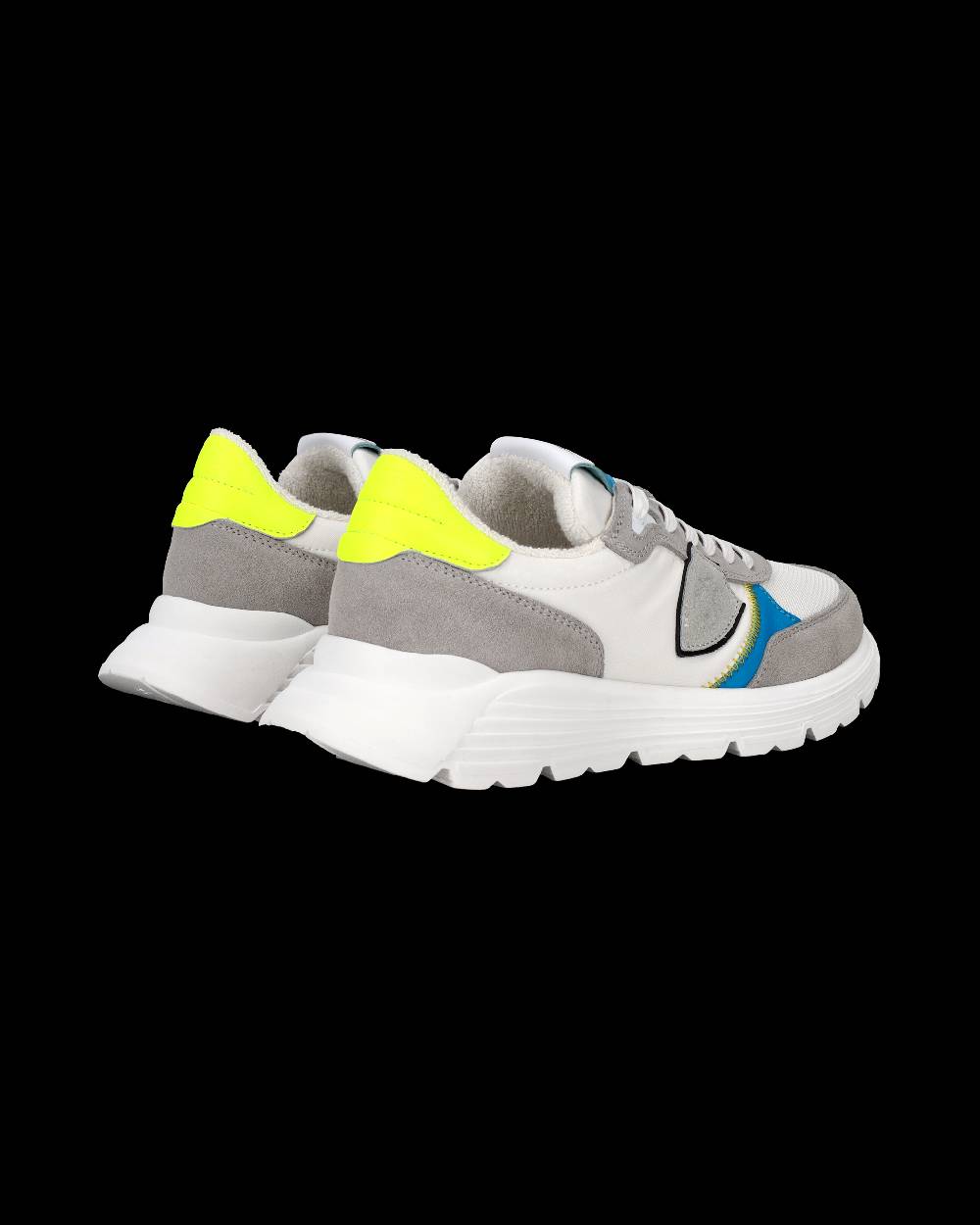 Philippe Model Sneakers Antibes da Bambini Grigie e Gialle in Pelle Pezzi Unici