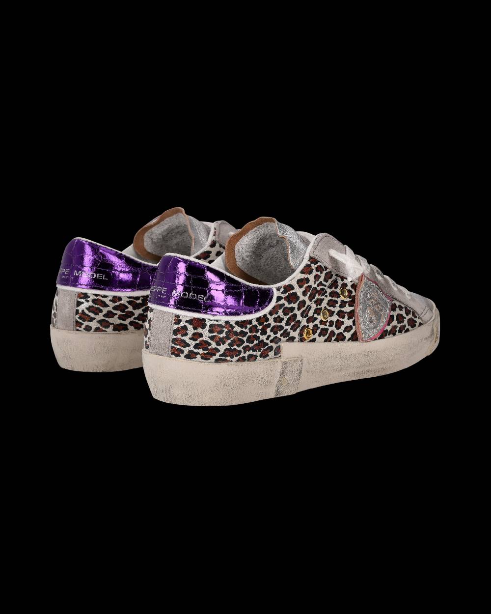 Philippe Model Sneaker Prsx Donna, Argento e Viola Prezzo Ridotto