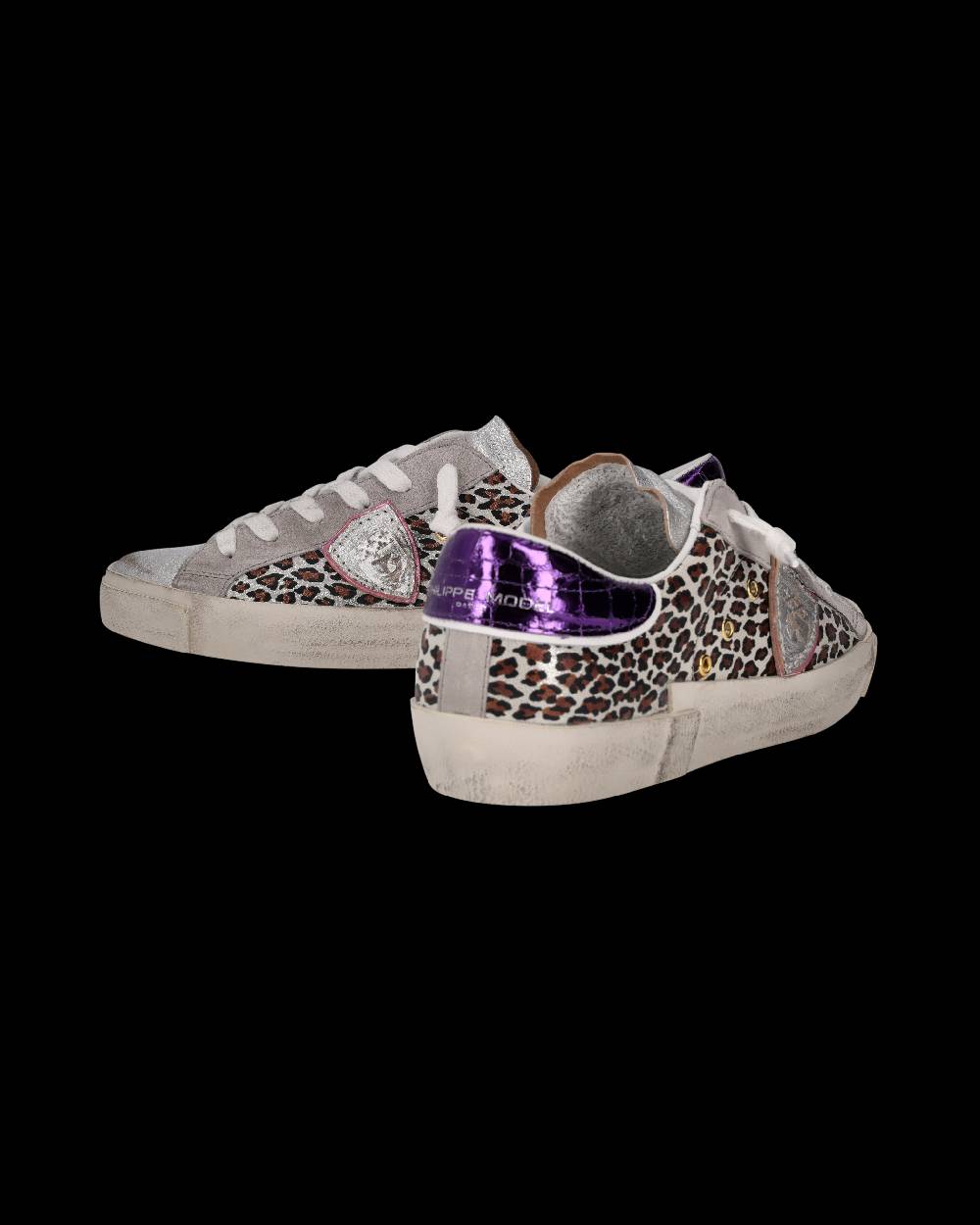 Philippe Model Sneaker Prsx Donna, Argento e Viola Prezzo Ridotto
