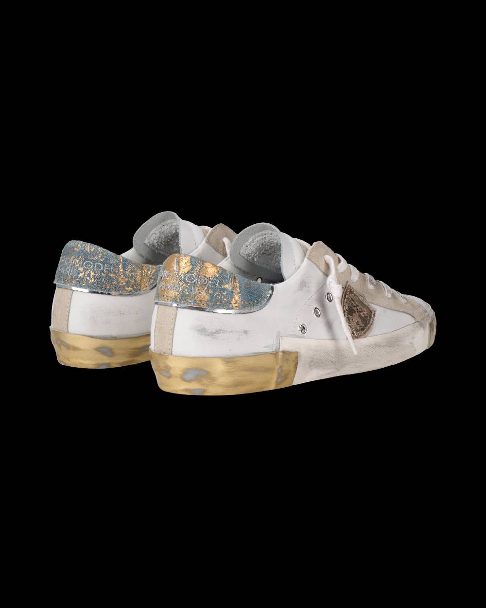 Philippe Model Sneaker Prsx Donna, Bianco e Azzurro Convenienza