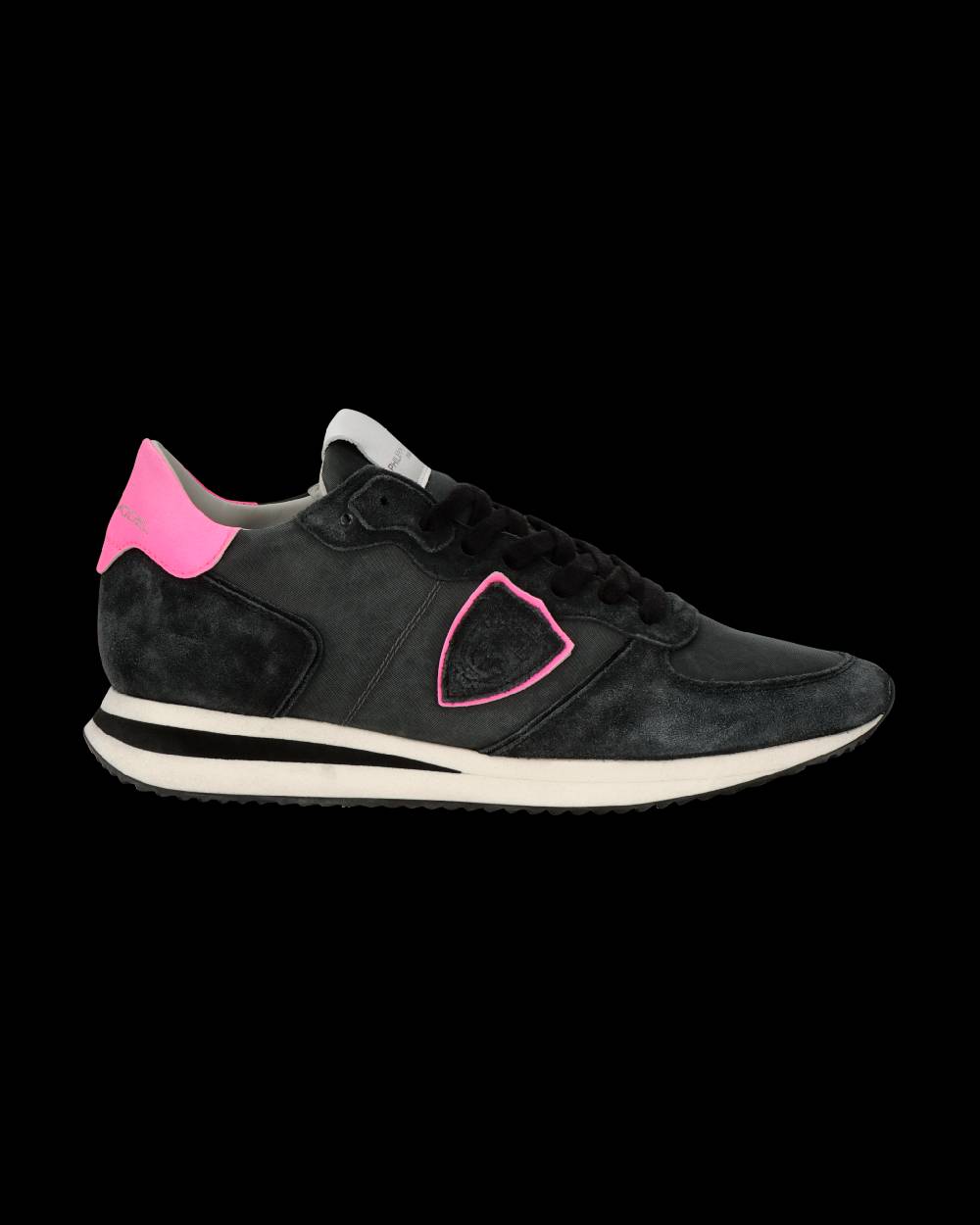 Philippe Model Sneaker Trpx Donna, Nero e Fucsia Economico