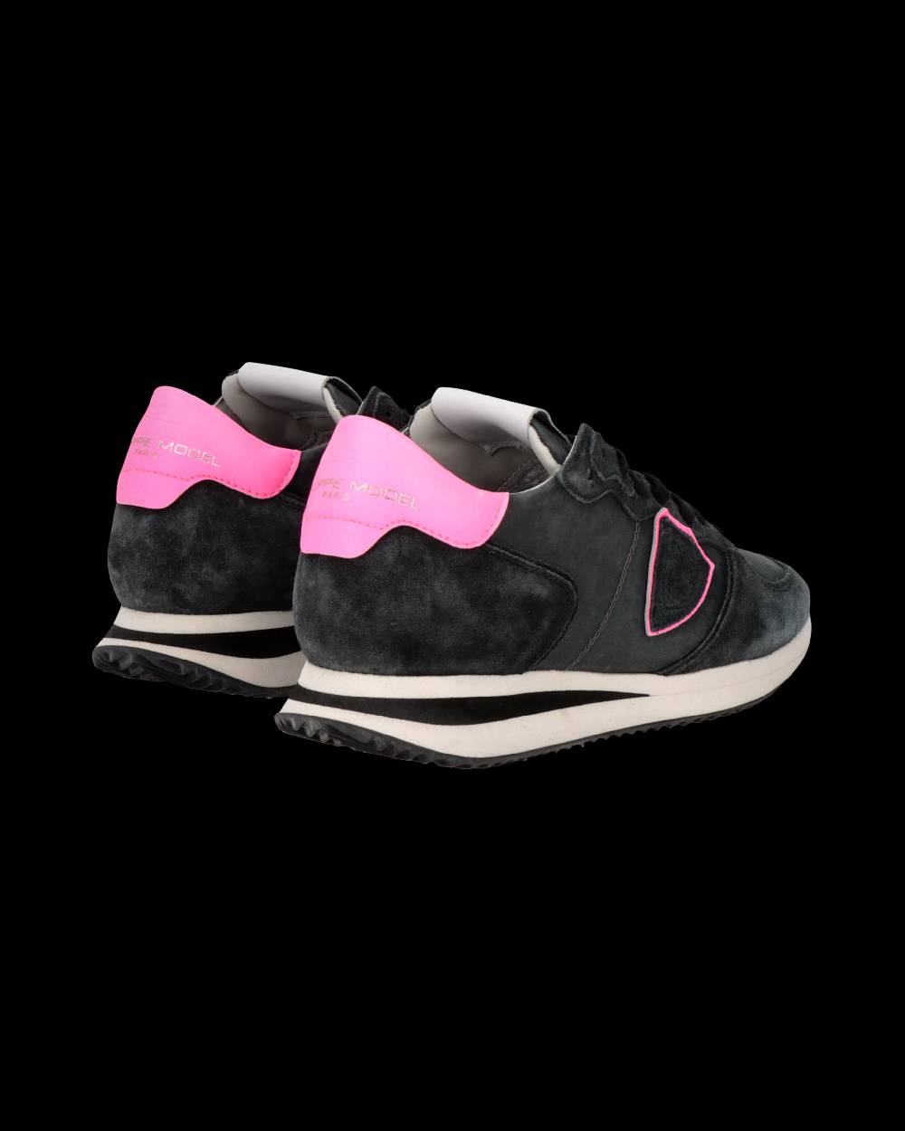 Philippe Model Sneaker Trpx Donna, Nero e Fucsia Economico