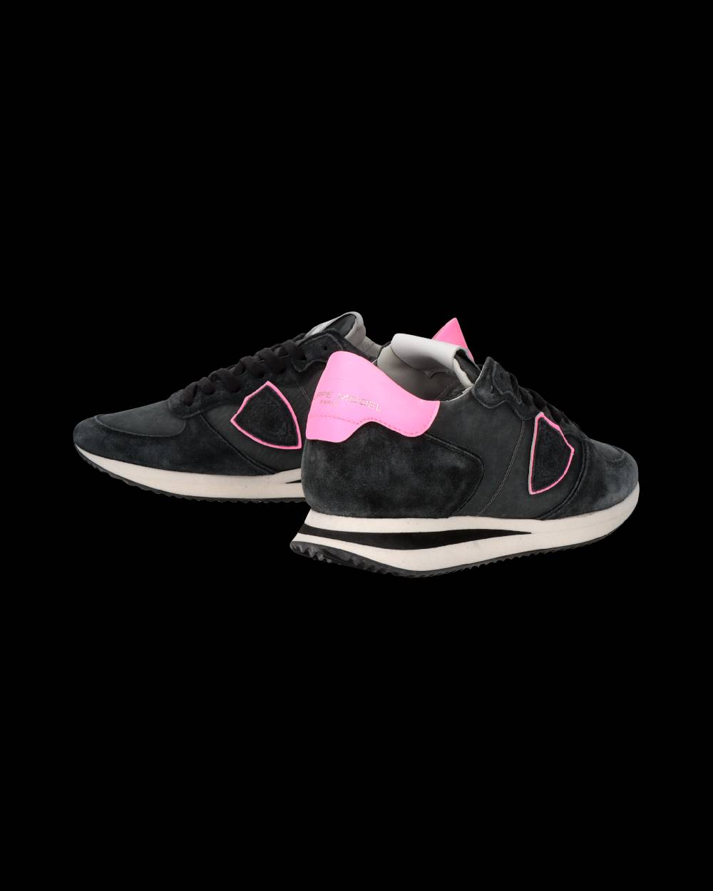 Philippe Model Sneaker Trpx Donna, Nero e Fucsia Economico