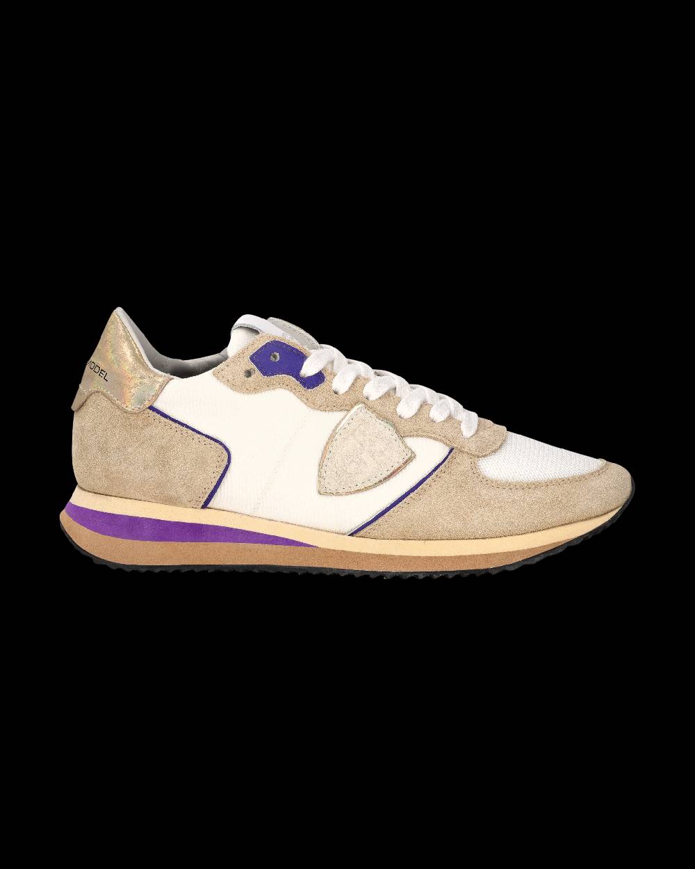 Philippe Model Sneaker Trpx Donna, Beige e Violetto Qualità