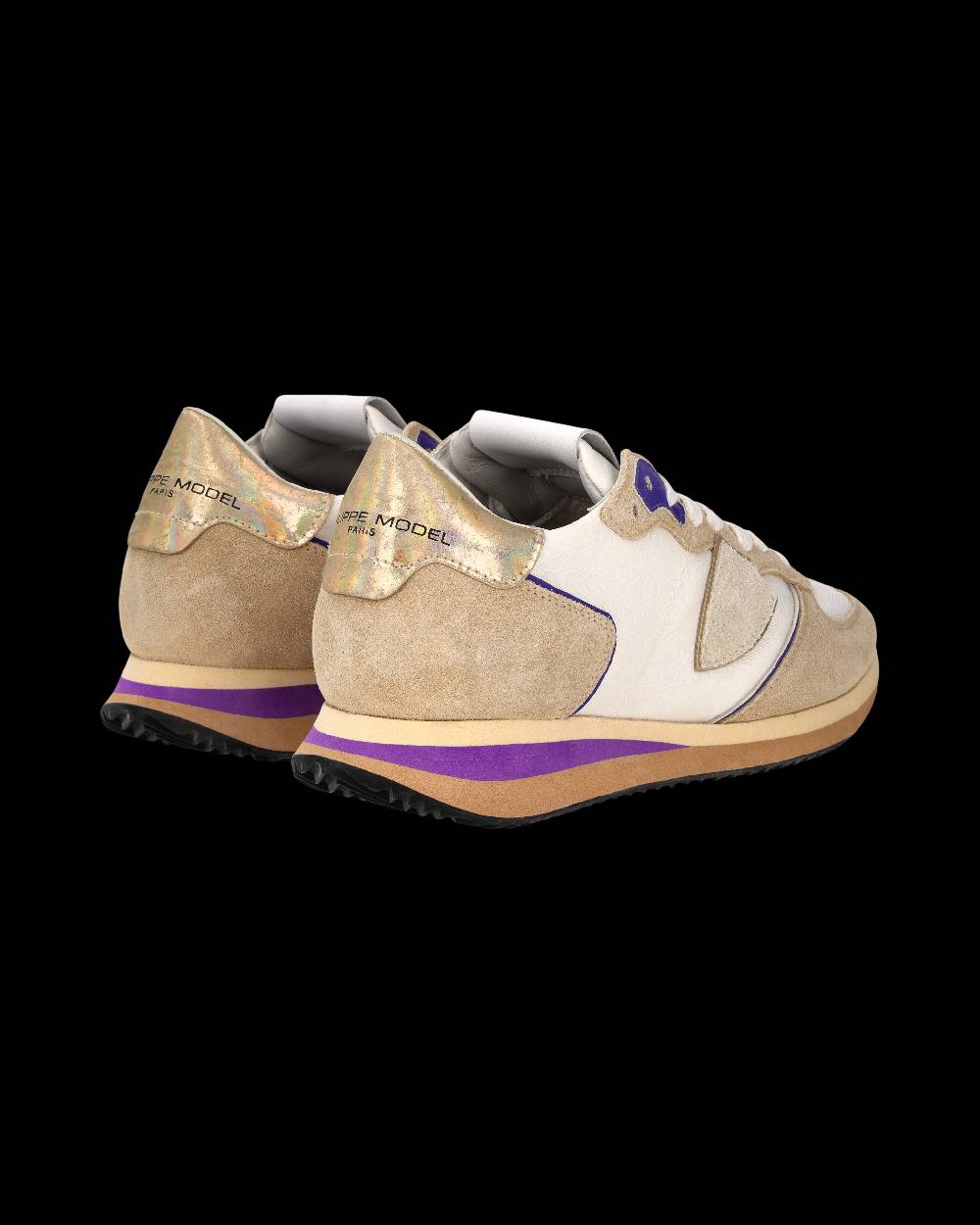 Philippe Model Sneaker Trpx Donna, Beige e Violetto Qualità