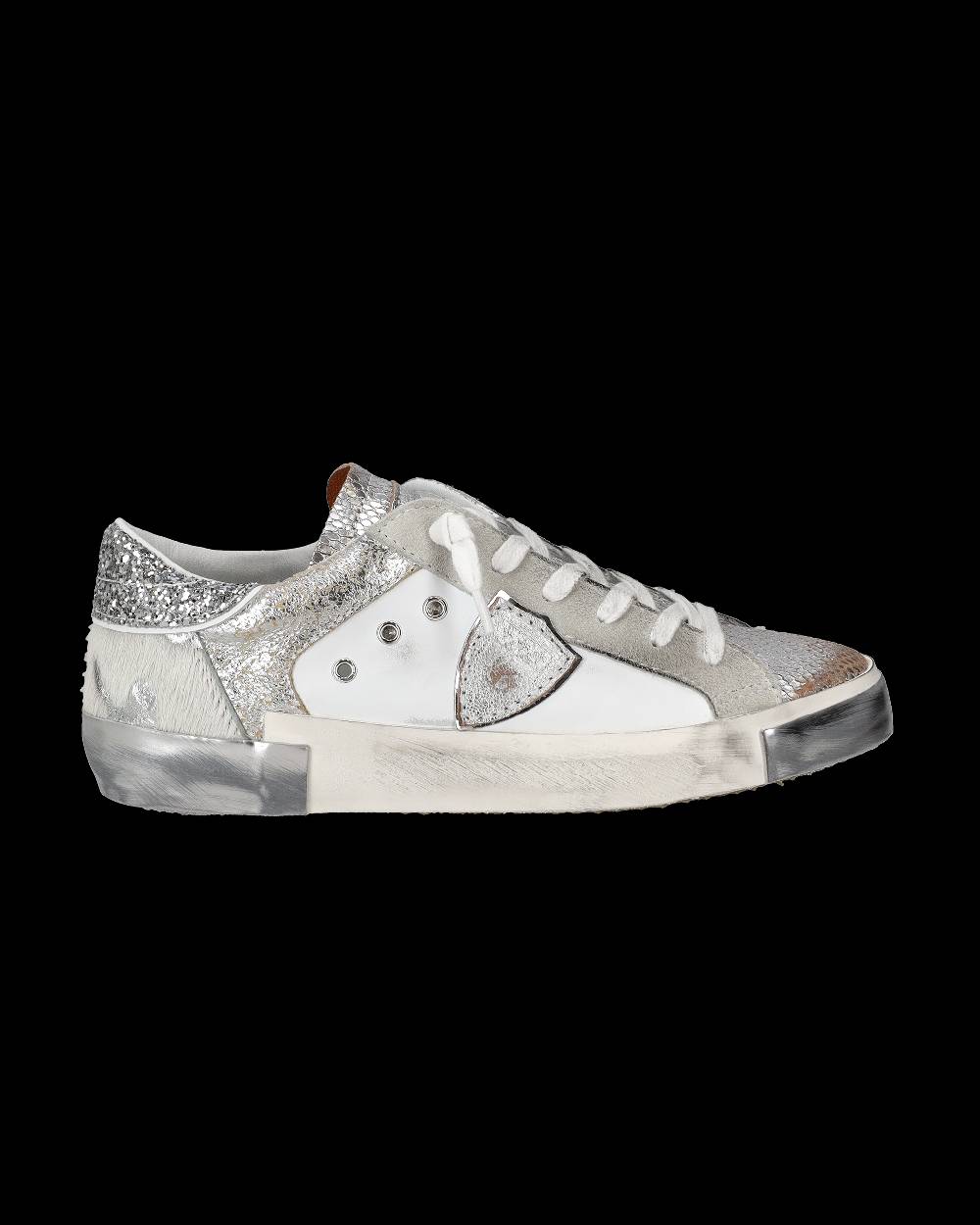 Philippe Model Sneaker bassa PRSX donna - bianco e argento Negozi Online