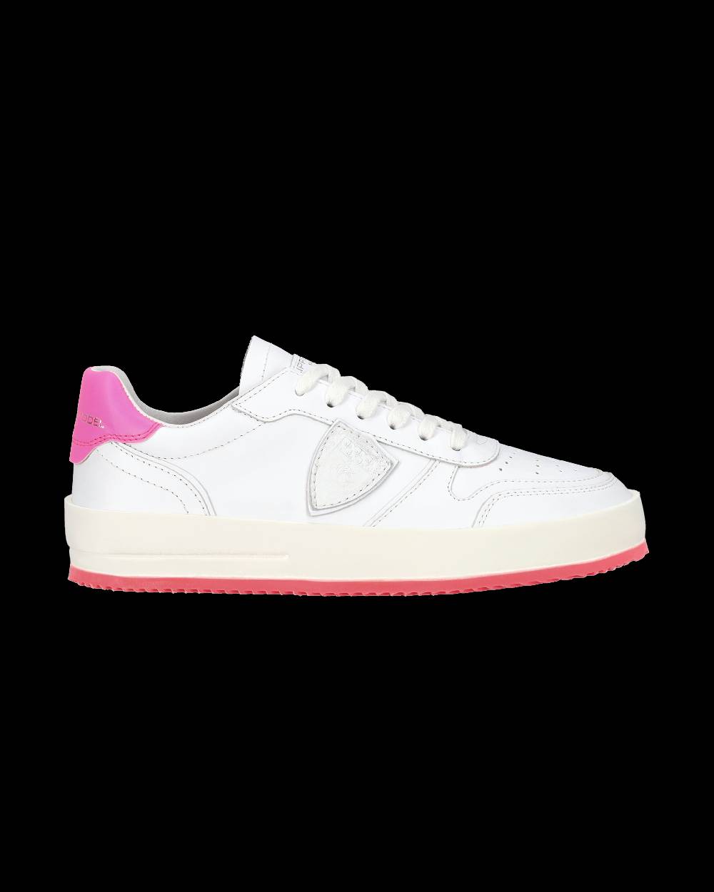 Philippe Model Sneaker bassa Nice donna - bianco e fucsia Acquista Ora