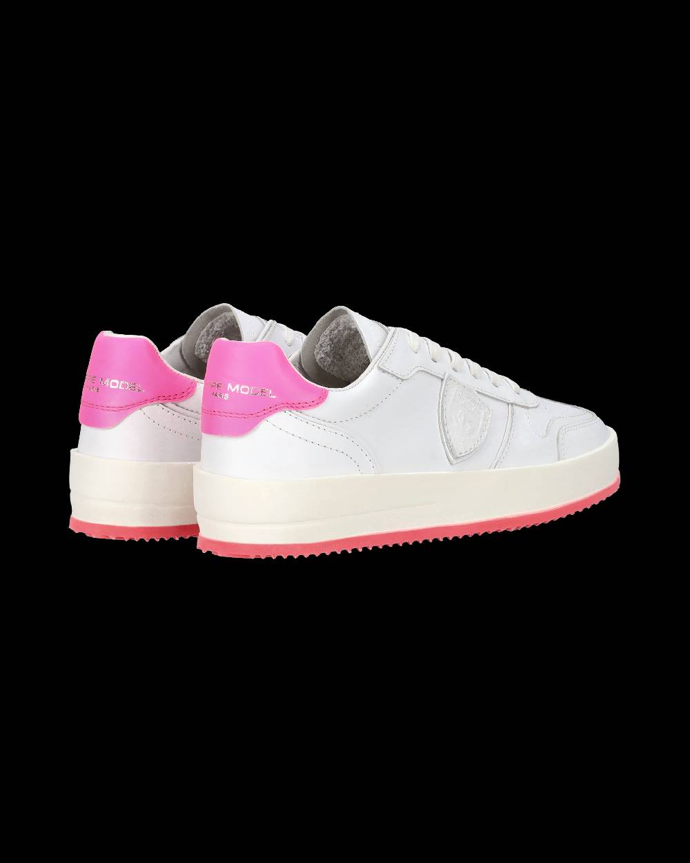 Philippe Model Sneaker bassa Nice donna - bianco e fucsia Acquista Ora