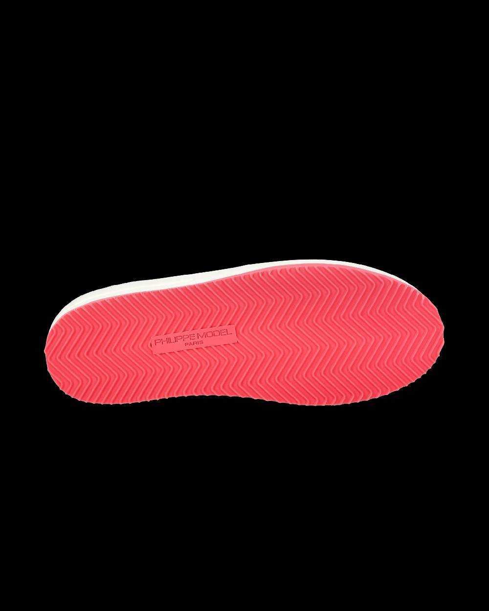 Philippe Model Sneaker bassa Nice donna - bianco e fucsia Acquista Ora