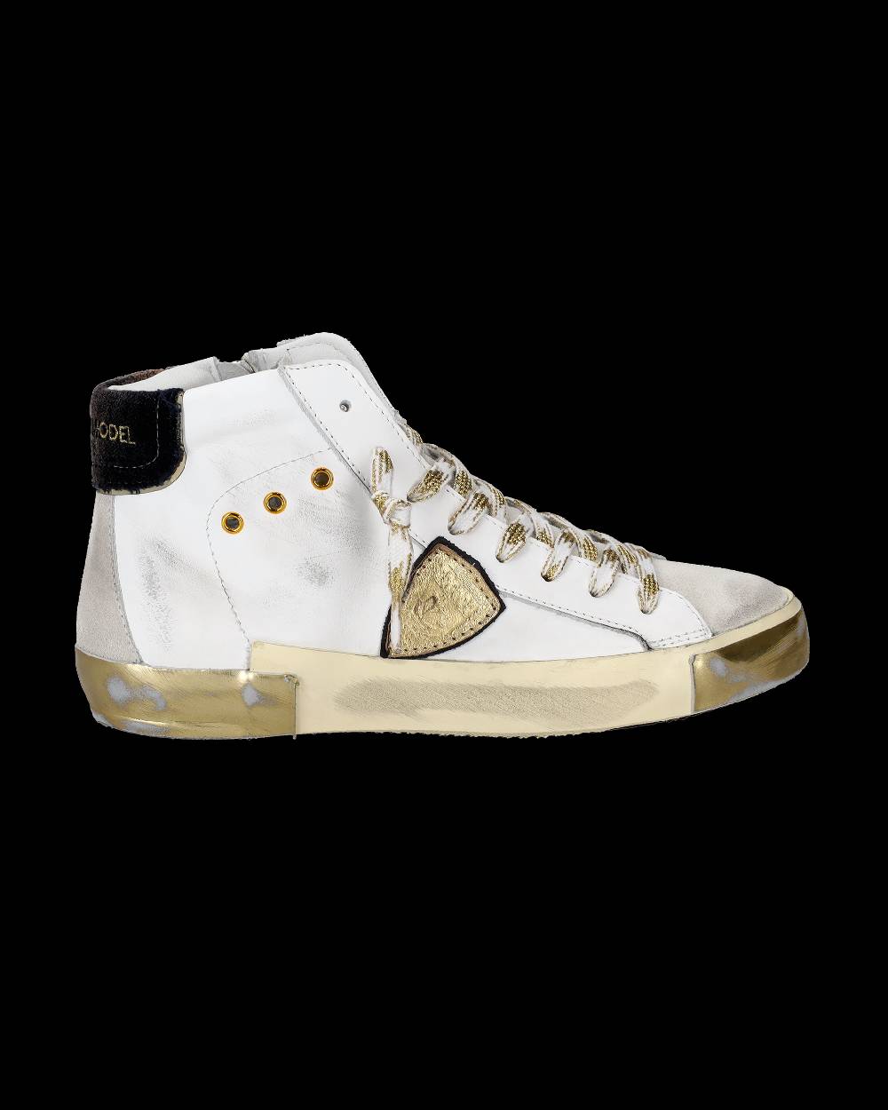 Philippe Model Sneaker high Paris donna - bianco e oro Fino Al -60%