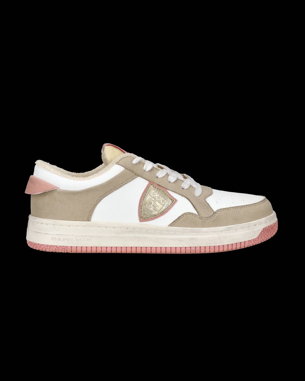 Philippe Model Sneakers Lyon da Donna Bianche e Rosa in Pelle Riciclata Economico