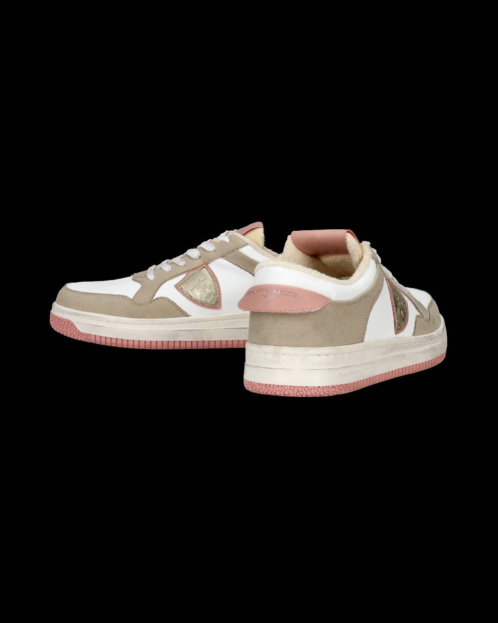 Philippe Model Sneakers Lyon da Donna Bianche e Rosa in Pelle Riciclata Economico