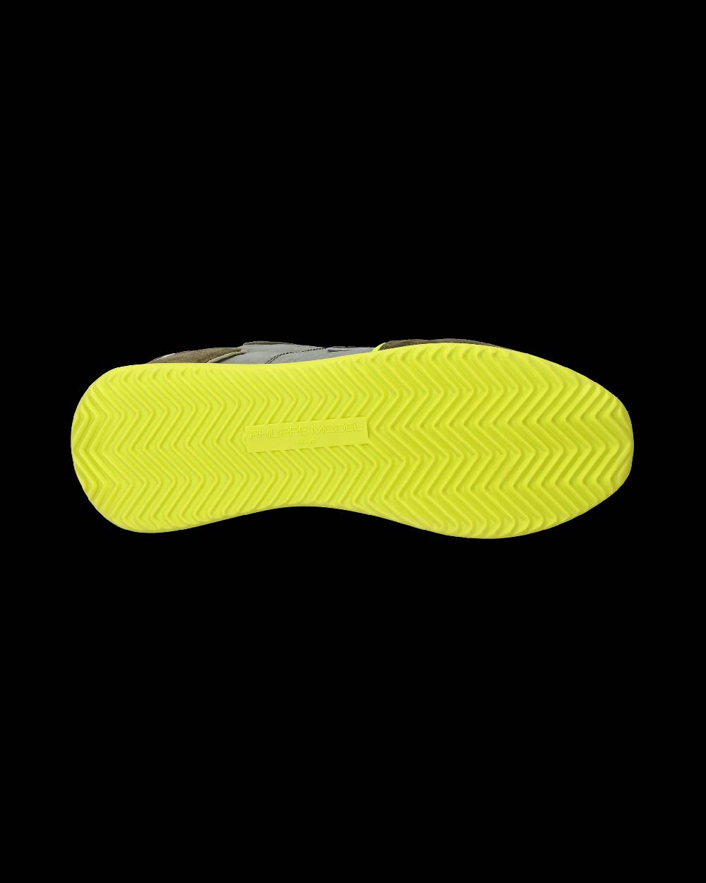 Philippe Model Sneakers Trpx da Uomo Verde militare e Gialle in Tessuto Tecnico Outlet