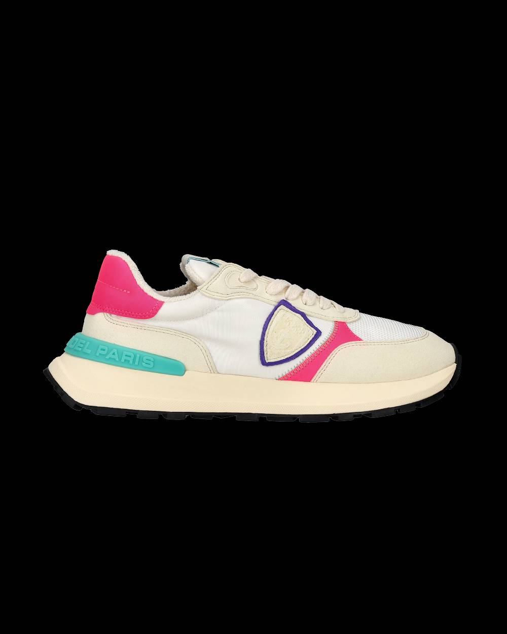 Philippe Model Sneakers Antibes da Donna Bianche e Fucsia in Tessuto Tecnico Offerte