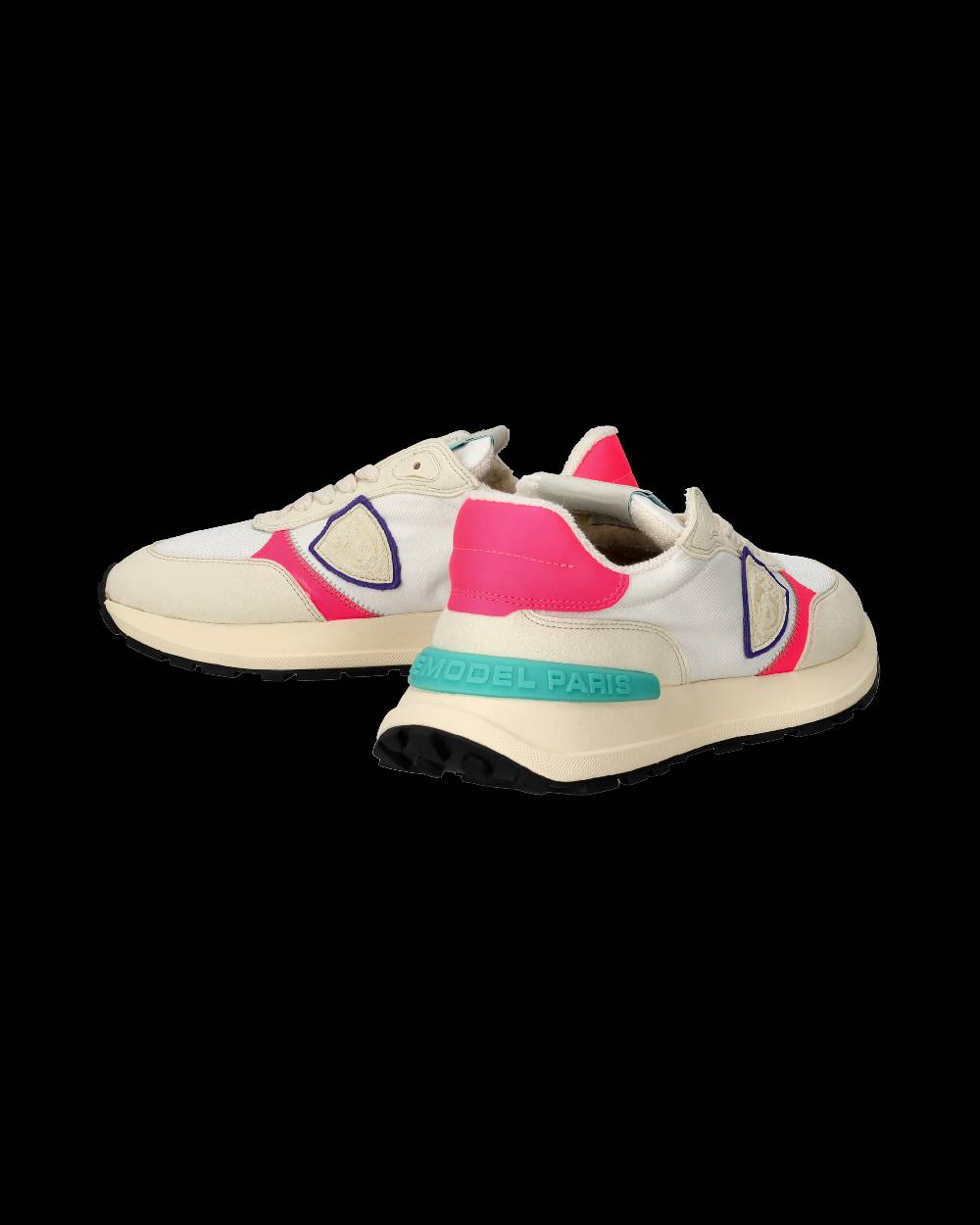 Philippe Model Sneakers Antibes da Donna Bianche e Fucsia in Tessuto Tecnico Offerte