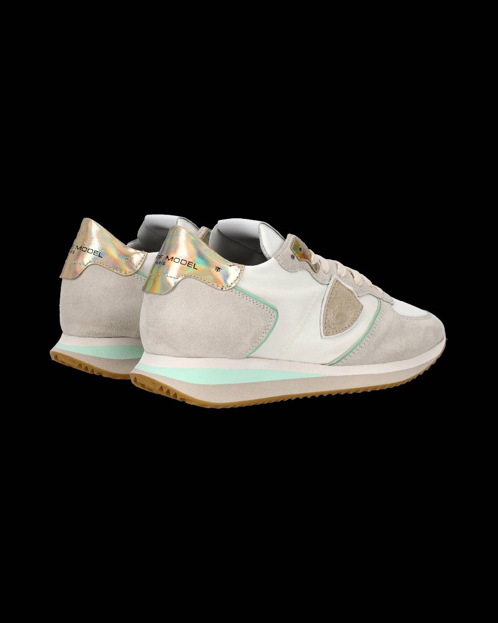 Philippe Model Sneaker bassa Trpx donna - bianco, acqua e oro Vendita Economica