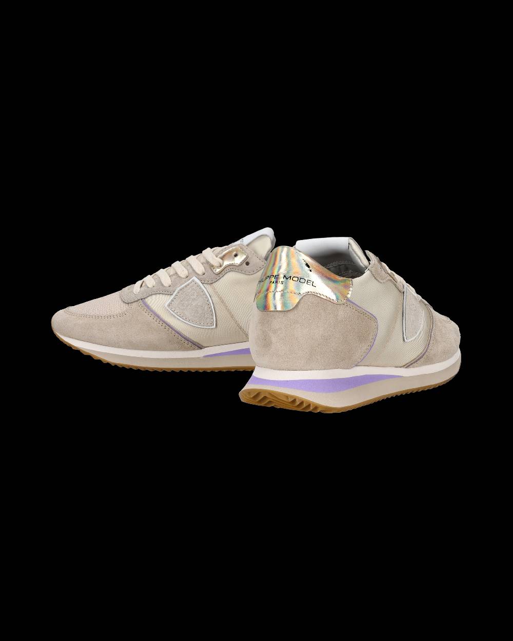 Philippe Model Sneaker bassa Trpx donna - beige e violetto Saldi Di Fabbrica
