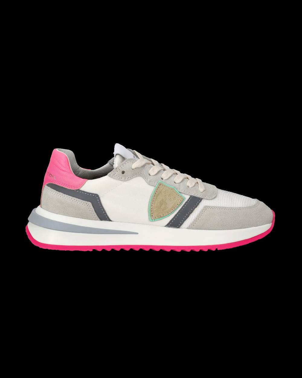 Philippe Model Sneakers Tropez 2.1 da Donna Bianche e Fucsia in Tessuto Tecnico I Più Venduti