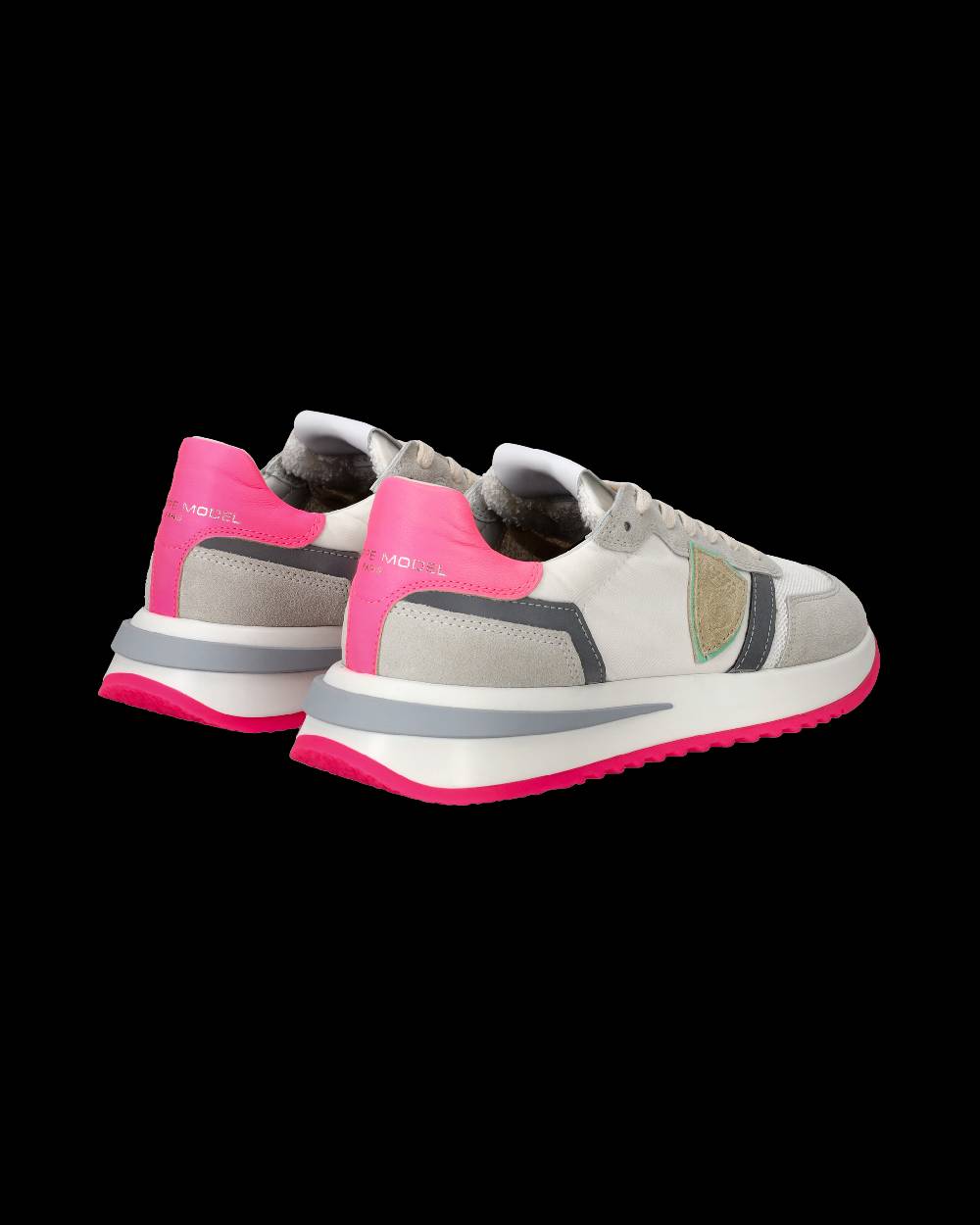 Philippe Model Sneakers Tropez 2.1 da Donna Bianche e Fucsia in Tessuto Tecnico I Più Venduti
