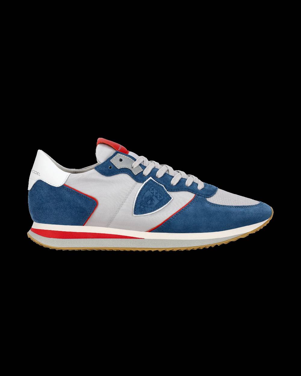 Philippe Model Sneaker casual Trpx da uomo in nylon e pelle - Denim e grigio Nuova