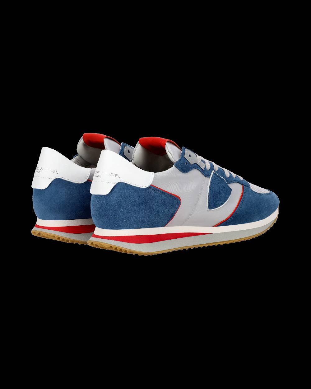 Philippe Model Sneaker casual Trpx da uomo in nylon e pelle - Denim e grigio Nuova