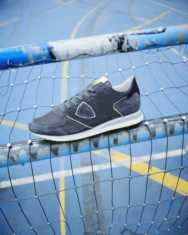 Philippe Model Sneaker basse Trpx uomo - antracite e giallo Moda