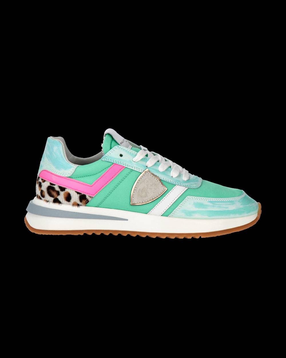 Philippe Model Sneakers Tropez 2.1 da Donna Verde acqua in Tessuto Tecnico 2025