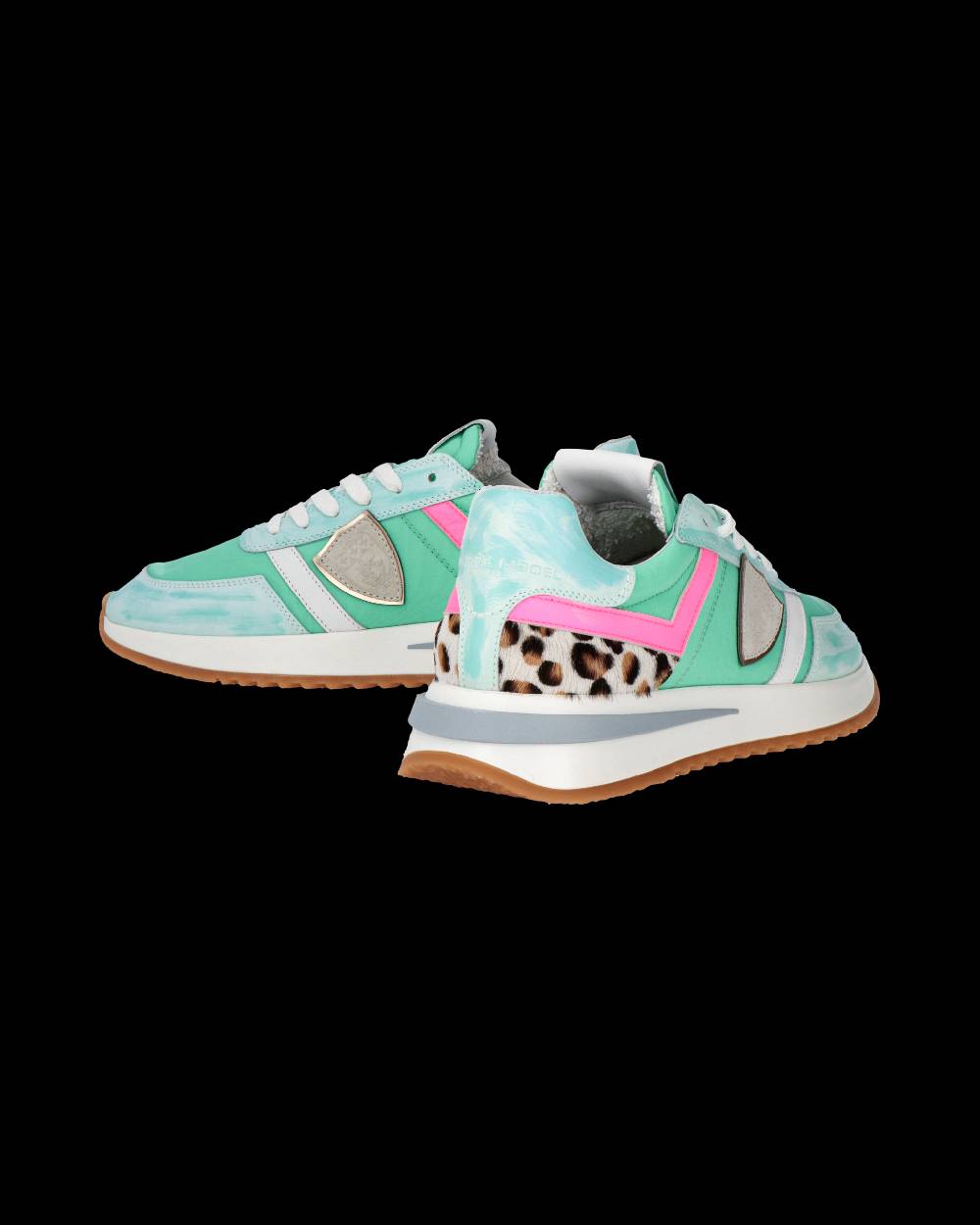 Philippe Model Sneakers Tropez 2.1 da Donna Verde acqua in Tessuto Tecnico 2025