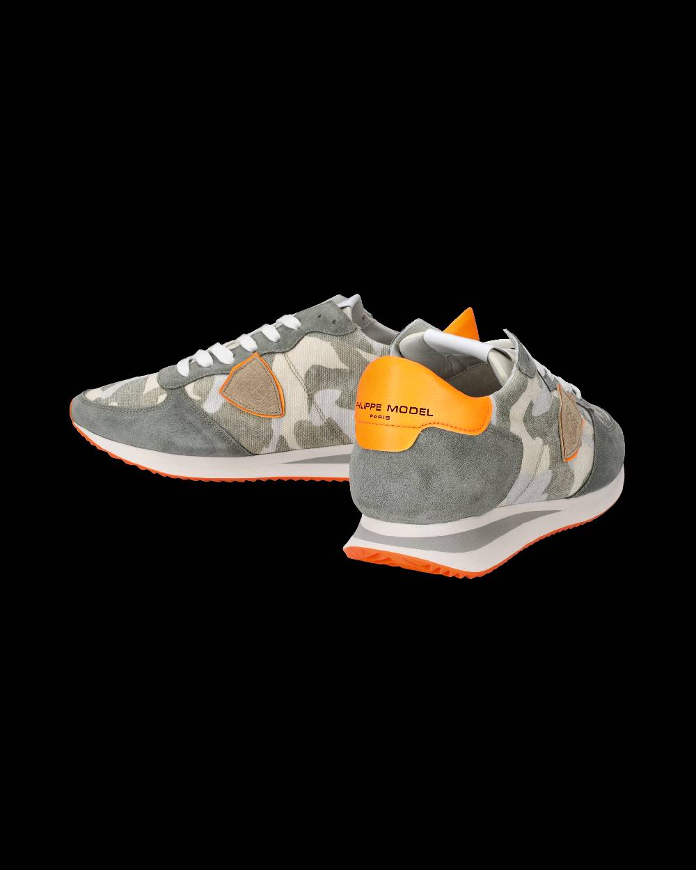 Philippe Model Sneakers Trpx da Uomo Verdi e Arancioni in Tessuto Tecnico Nuovo