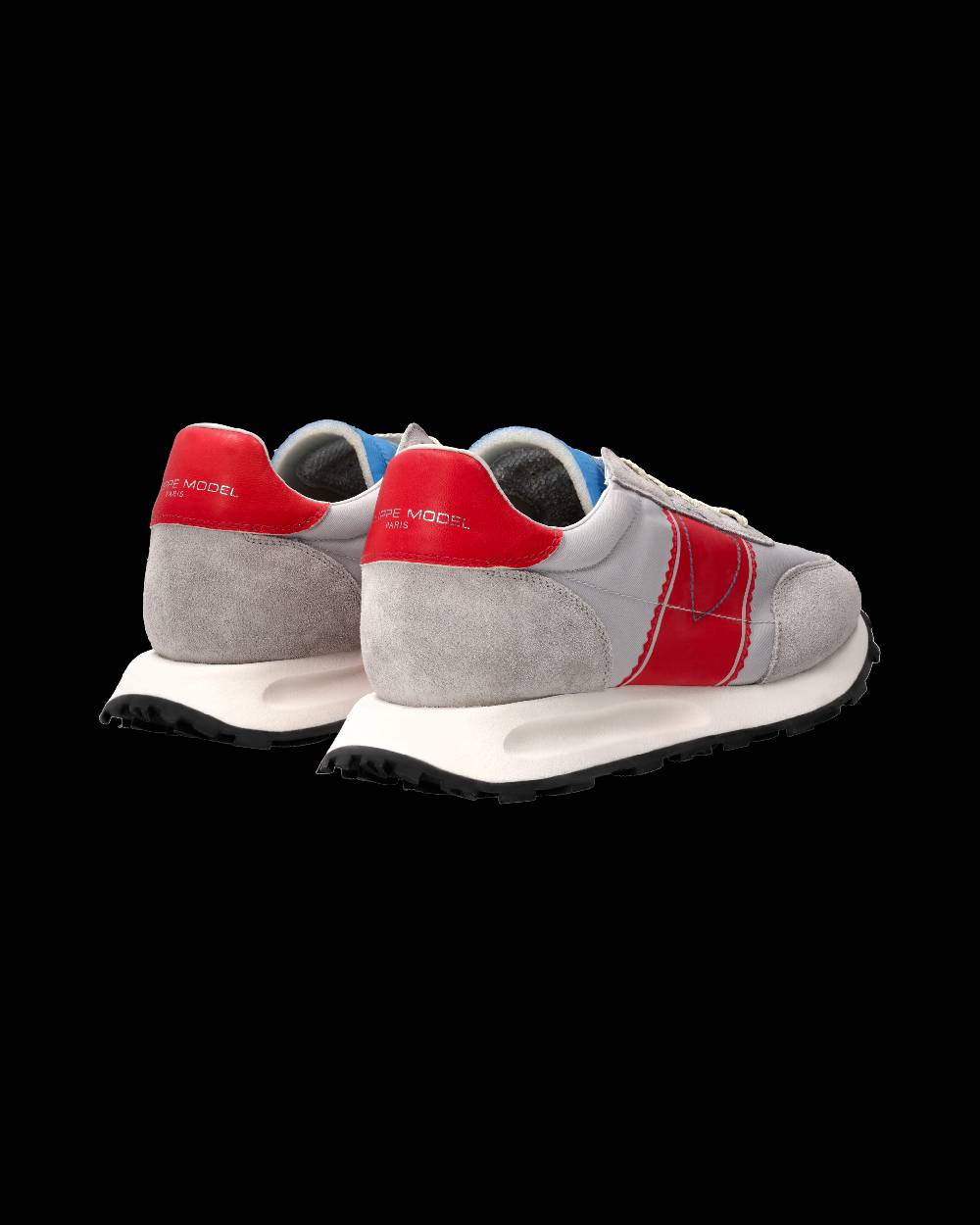 Philippe Model Sneaker Running Tour Uomo, Grigio e Rosso 2025
