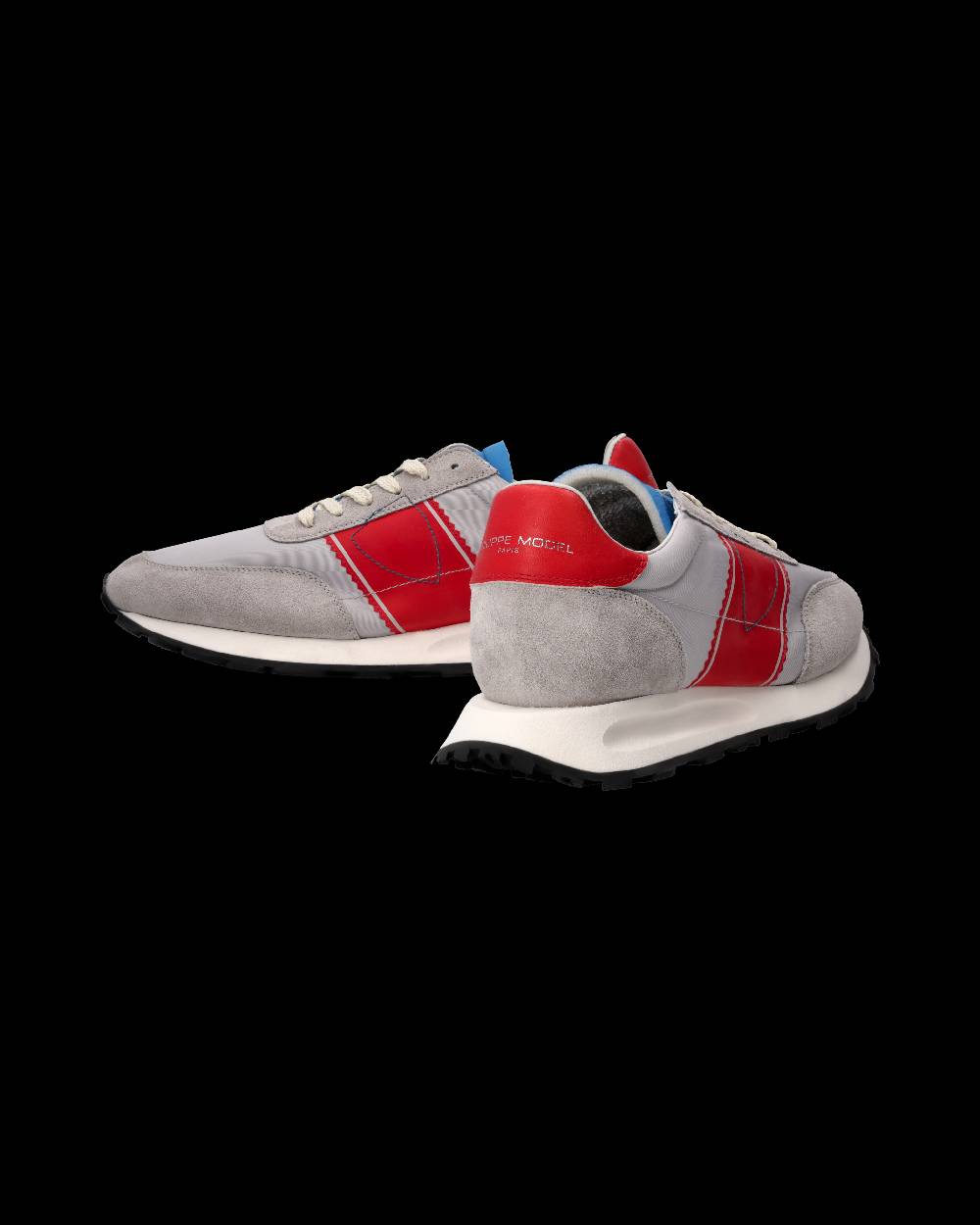 Philippe Model Sneaker Running Tour Uomo, Grigio e Rosso 2025