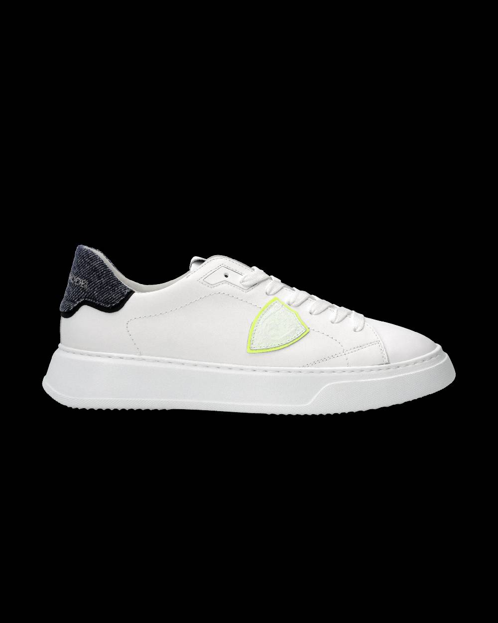 Philippe Model Sneaker Temple Uomo, Bianco e Blu Consegna Veloce