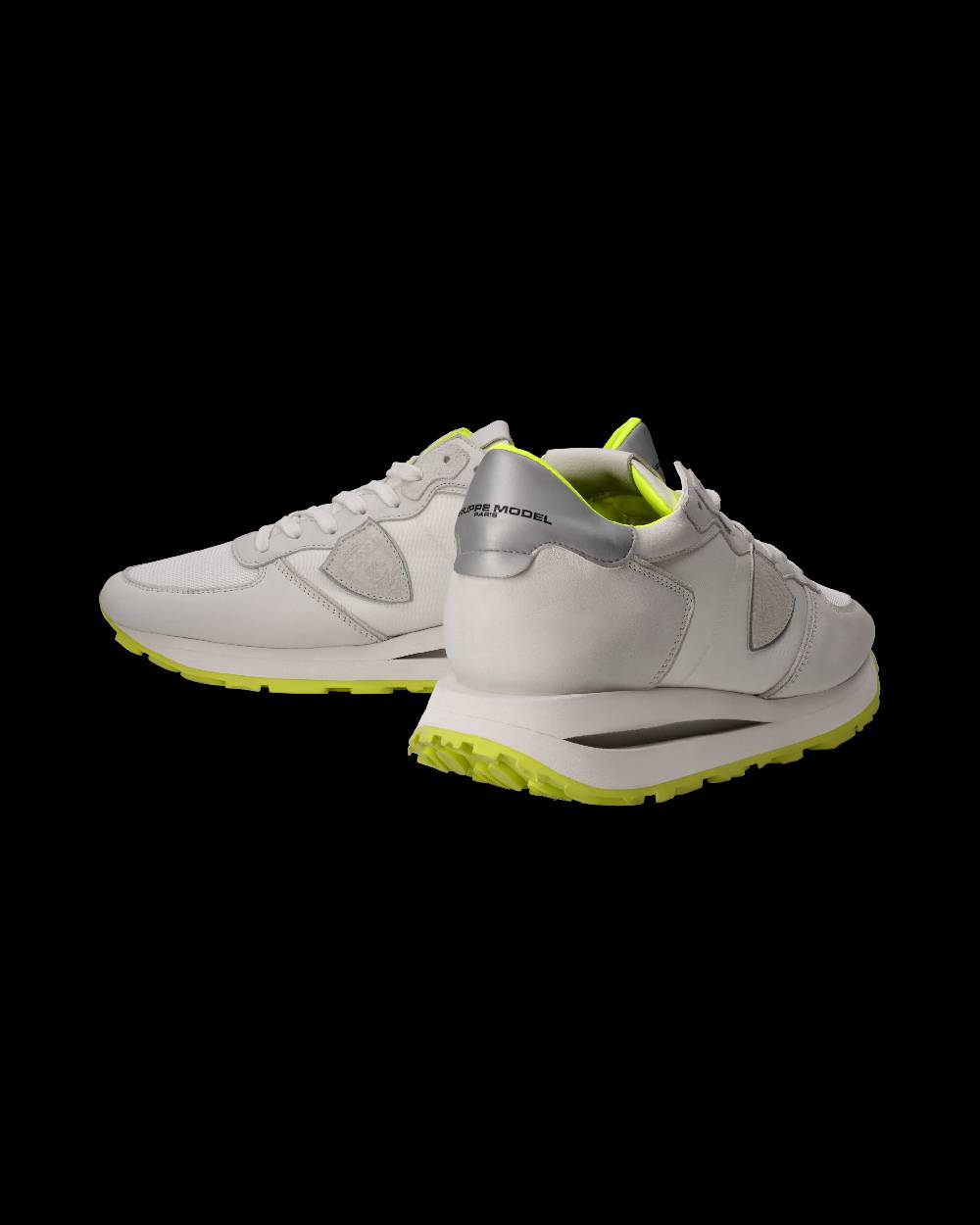 Philippe Model Sneaker Tropez Haute Uomo, Bianco e Giallo Fluo Prezzo Ridotto