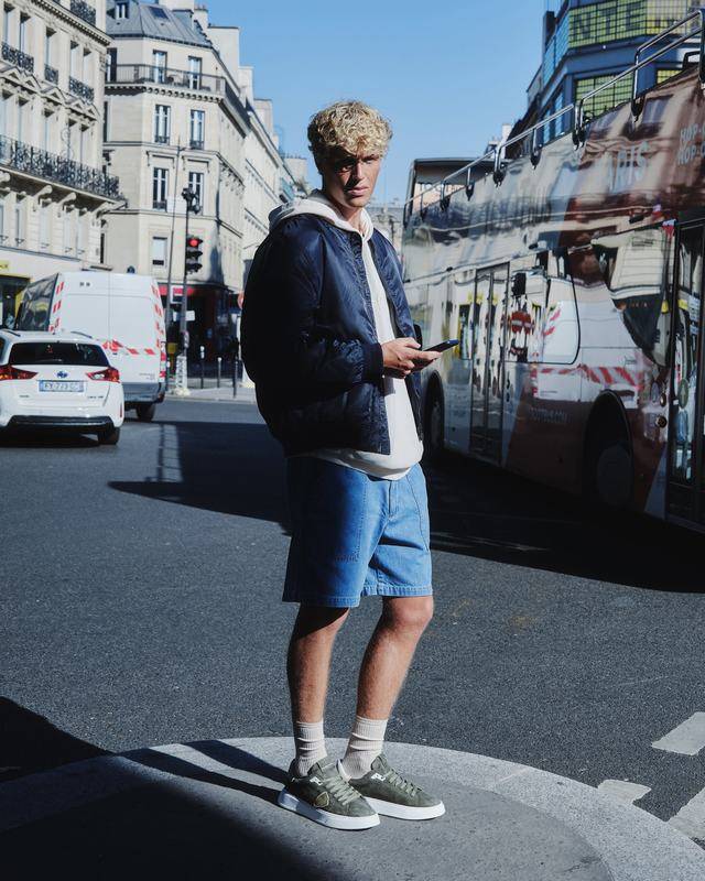 Philippe Model Sneaker basse Temple uomo - verde militare Online