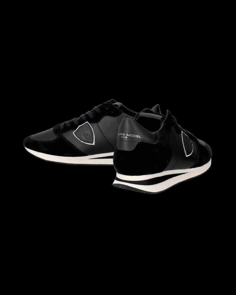 Philippe Model Sneakers basse casual Trpx da Uomo in pelle - nero Saldi