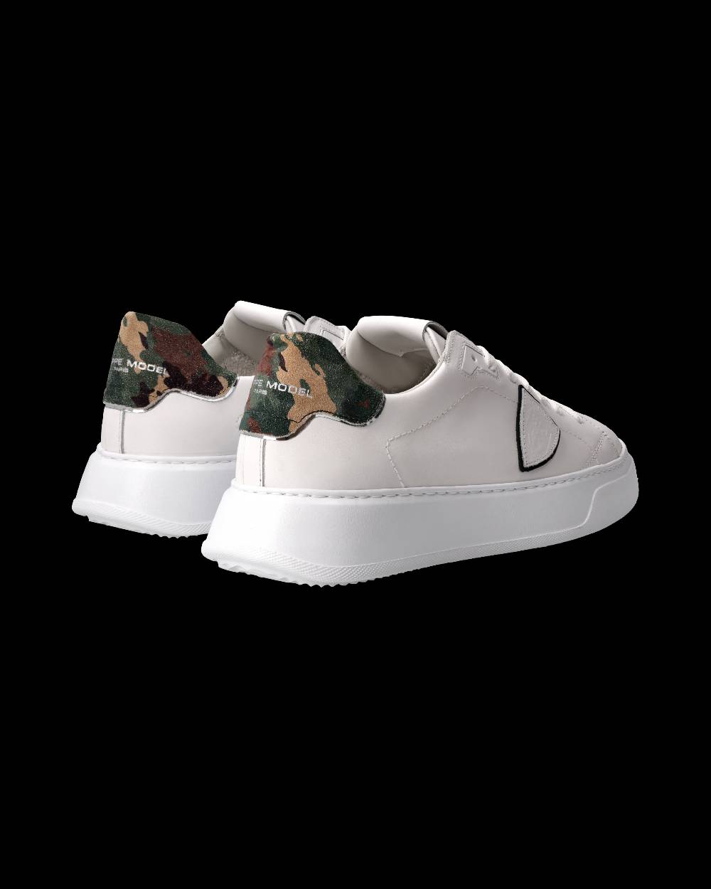 Philippe Model Sneaker Temple Uomo, Bianco e Nero Promozione