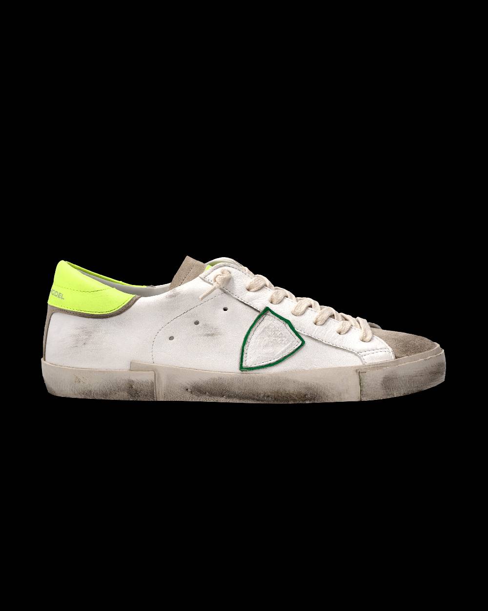 Philippe Model Sneaker Prsx Uomo, Bianco e Giallo Fluo Qualità Garantita