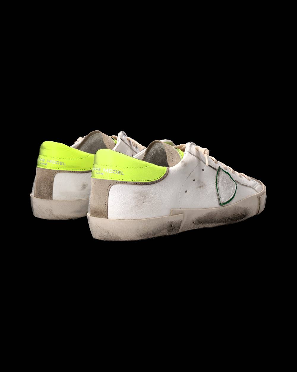 Philippe Model Sneaker Prsx Uomo, Bianco e Giallo Fluo Qualità Garantita