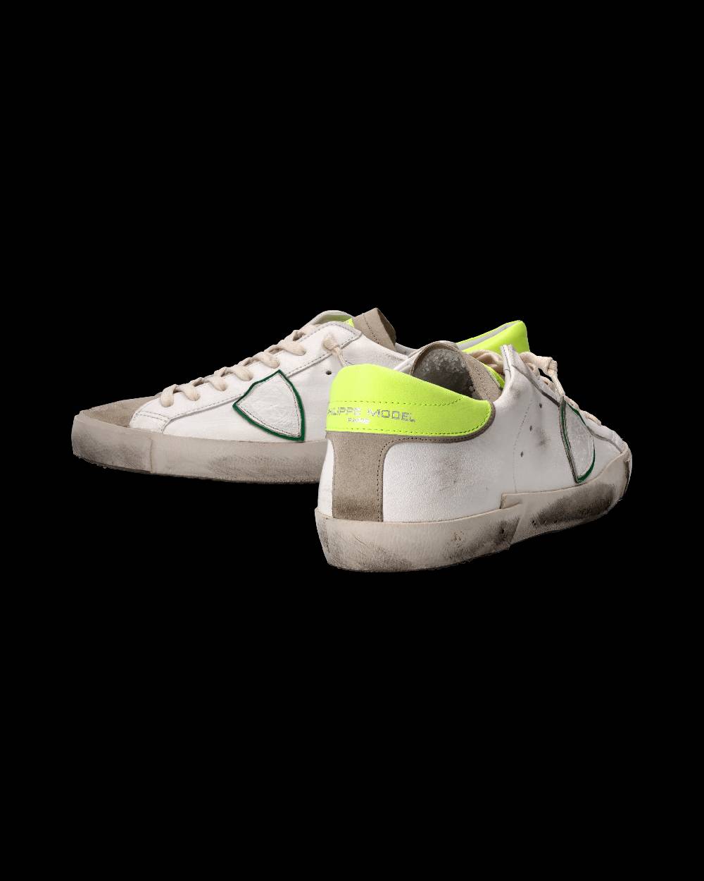Philippe Model Sneaker Prsx Uomo, Bianco e Giallo Fluo Qualità Garantita