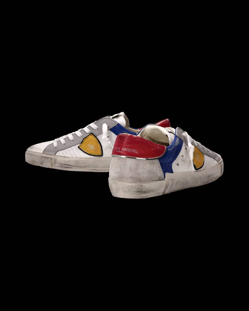 Philippe Model Sneaker Prsx Uomo, Bianco e Blu Promozione Limitata