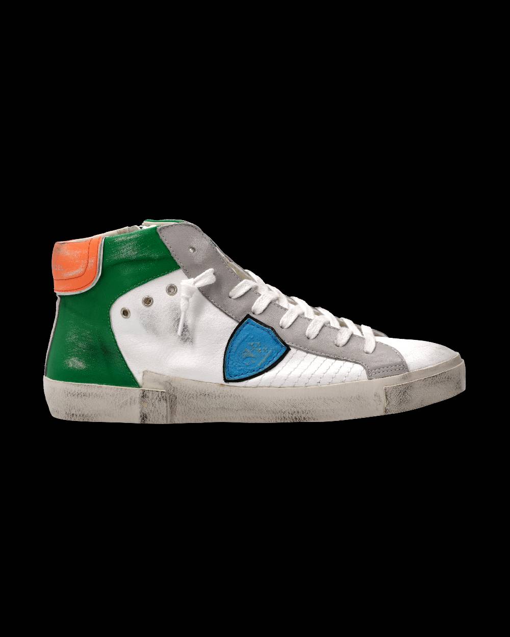 Philippe Model Sneaker Prsx Uomo, Bianco e Verde Fino Al -60%
