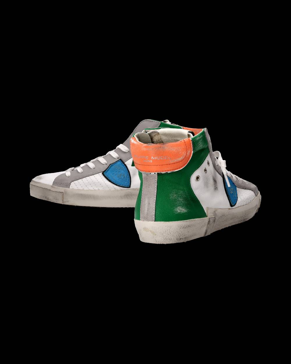 Philippe Model Sneaker Prsx Uomo, Bianco e Verde Fino Al -60%