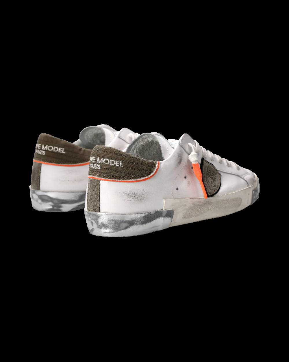 Philippe Model Sneaker Prsx Uomo, Bianco Verde Affare Del Giorno