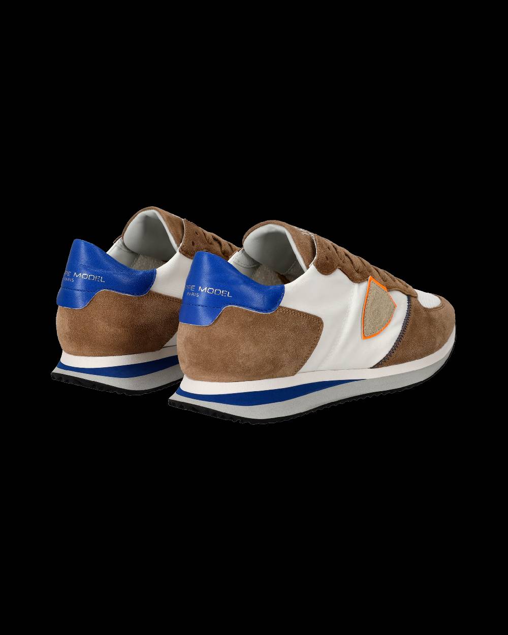Philippe Model Sneaker basse Trpx uomo - beige e bluette In Vendita