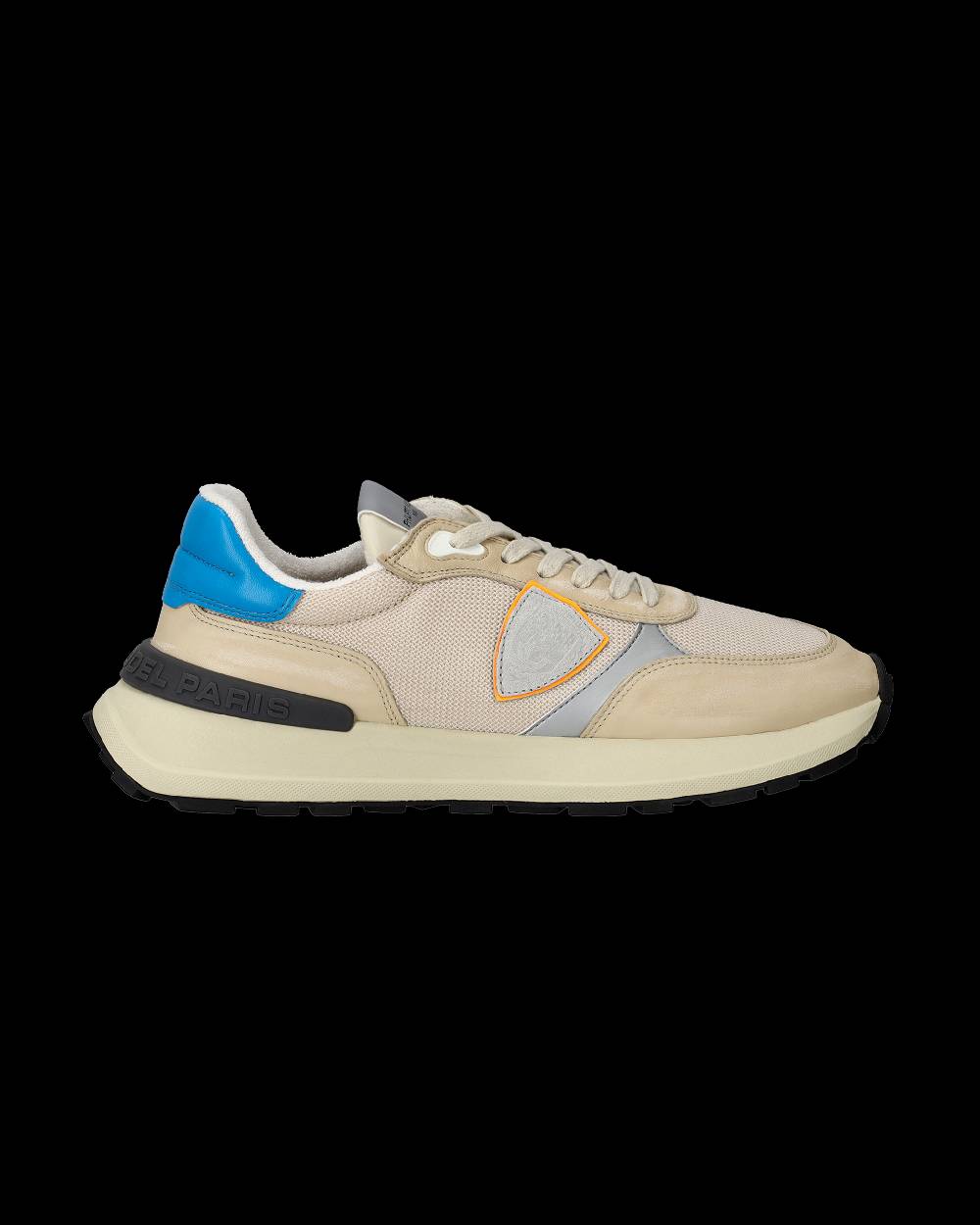 Philippe Model Sneakers Antibes da Uomo Beige in Tessuto Tecnico Saldi Di Fabbrica