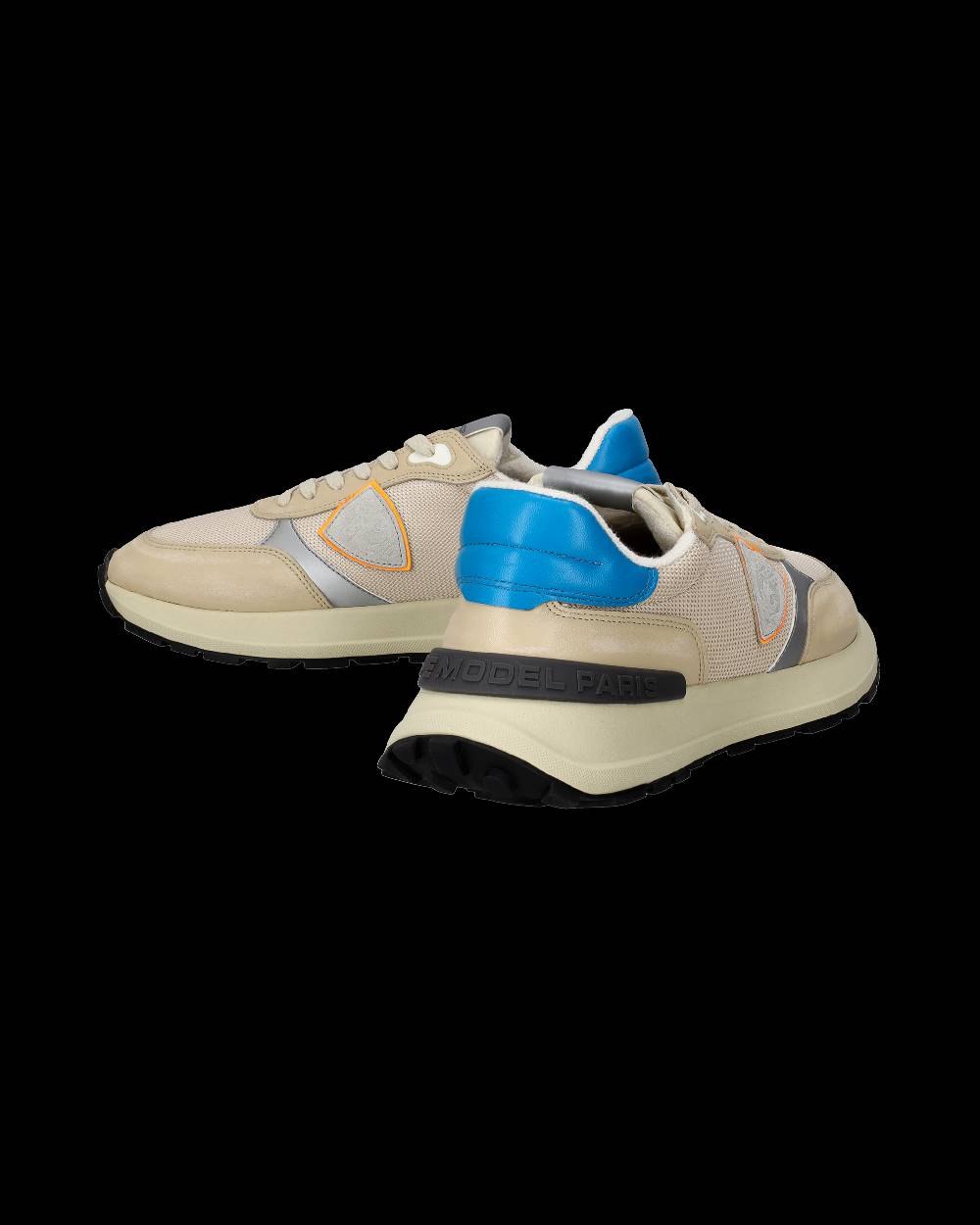Philippe Model Sneakers Antibes da Uomo Beige in Tessuto Tecnico Saldi Di Fabbrica