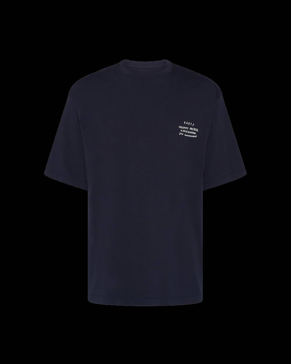 Philippe Model T-Shirt Maurice da Uomo Blu in Jersey In Saldo