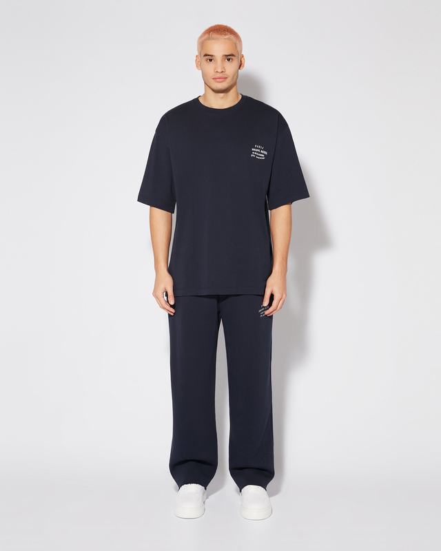 Philippe Model T-Shirt Maurice da Uomo Blu in Jersey In Saldo