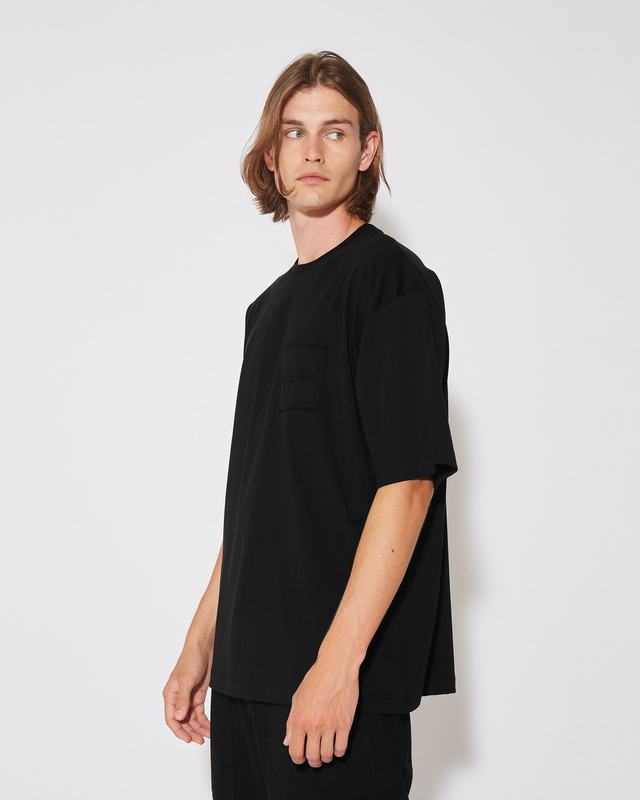Philippe Model T-Shirt Maurice da Uomo Nera in Jersey Moda